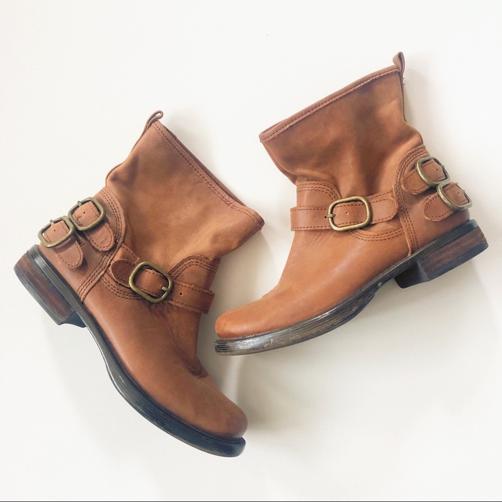 Lucky Brand Norton Caramel-Colored Moto Boot